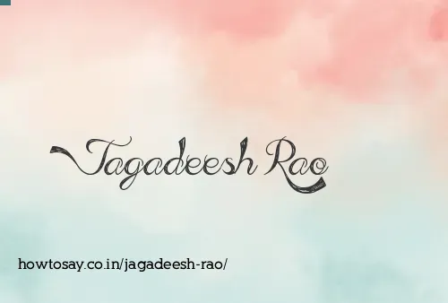 Jagadeesh Rao