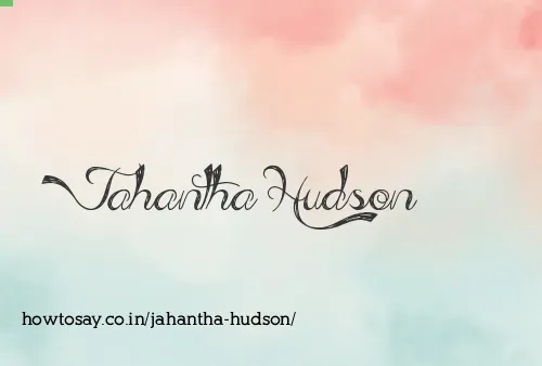 Jahantha Hudson