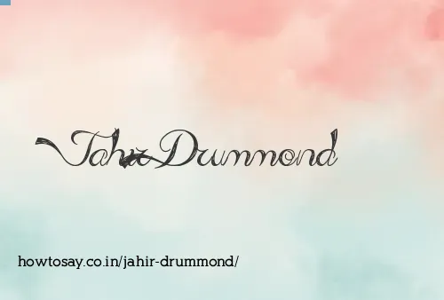 Jahir Drummond