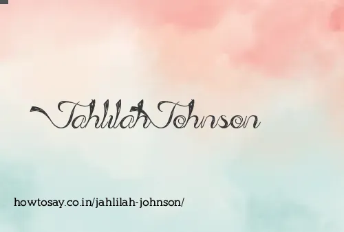 Jahlilah Johnson