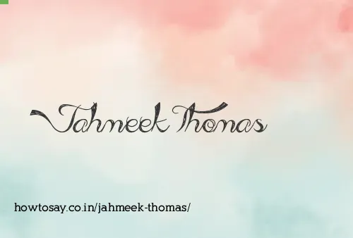 Jahmeek Thomas