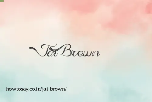 Jai Brown