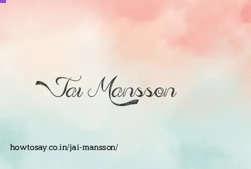 Jai Mansson