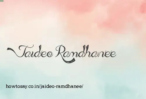 Jaideo Ramdhanee
