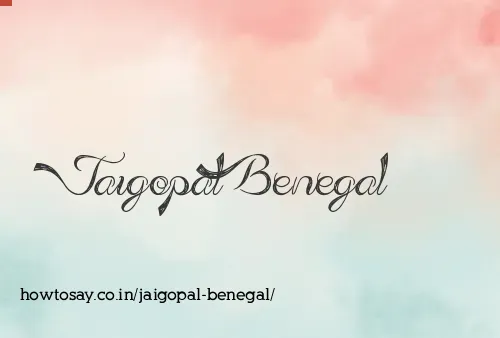 Jaigopal Benegal