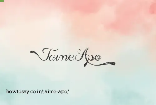 Jaime Apo