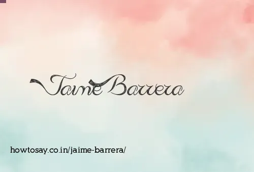 Jaime Barrera