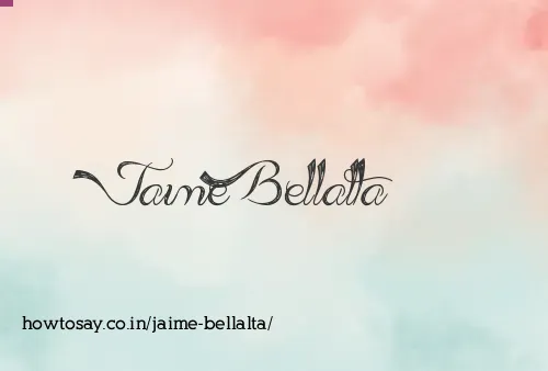 Jaime Bellalta