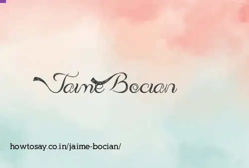 Jaime Bocian