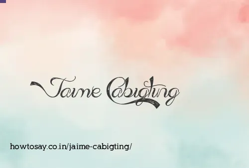 Jaime Cabigting