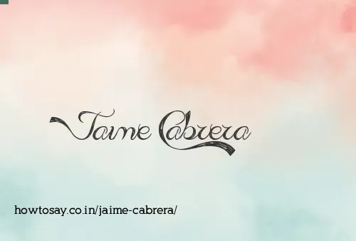 Jaime Cabrera