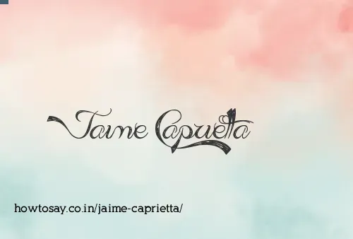 Jaime Caprietta