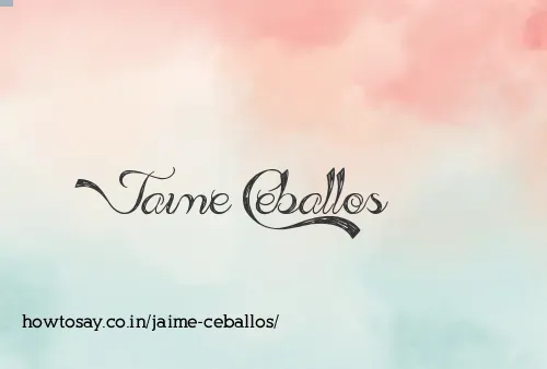 Jaime Ceballos