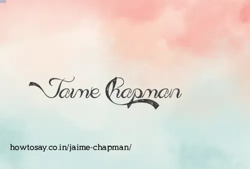 Jaime Chapman