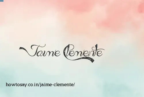 Jaime Clemente