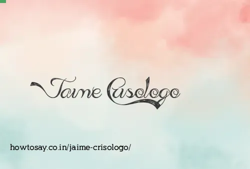 Jaime Crisologo