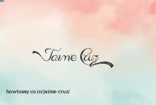 Jaime Cruz