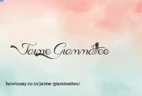 Jaime Giammatteo