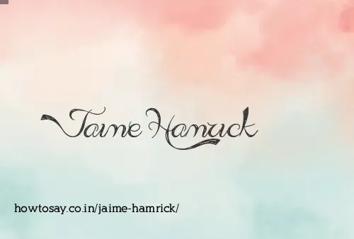Jaime Hamrick