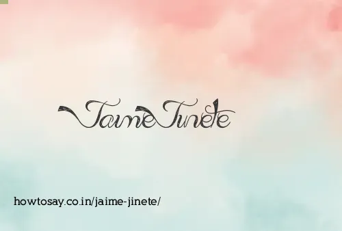 Jaime Jinete