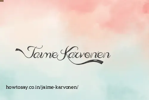 Jaime Karvonen