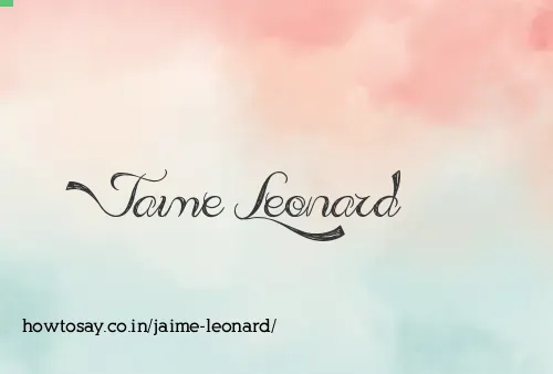 Jaime Leonard