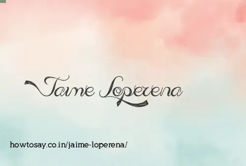Jaime Loperena