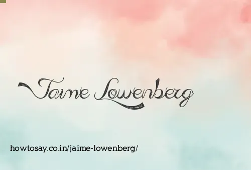 Jaime Lowenberg