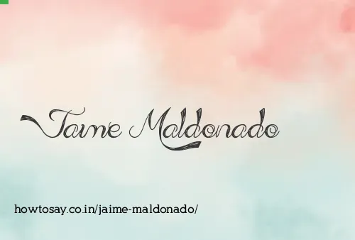 Jaime Maldonado