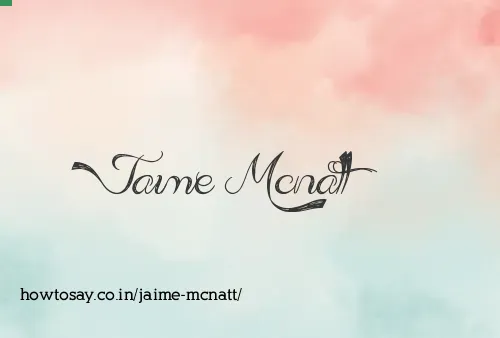Jaime Mcnatt