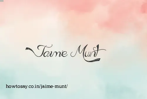 Jaime Munt