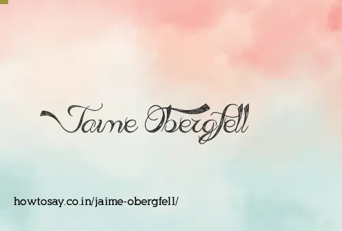 Jaime Obergfell