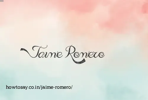 Jaime Romero