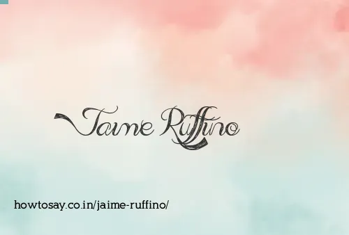 Jaime Ruffino