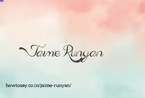 Jaime Runyan
