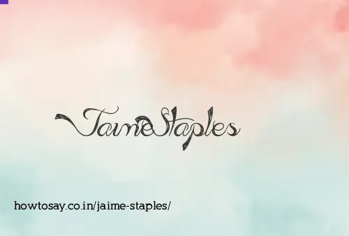 Jaime Staples
