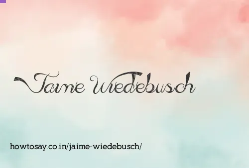 Jaime Wiedebusch