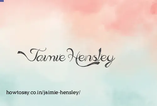 Jaimie Hensley