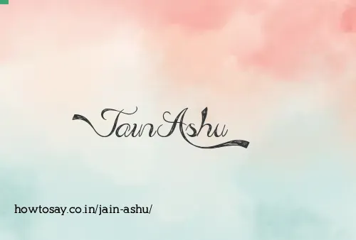 Jain Ashu