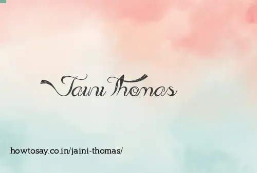 Jaini Thomas