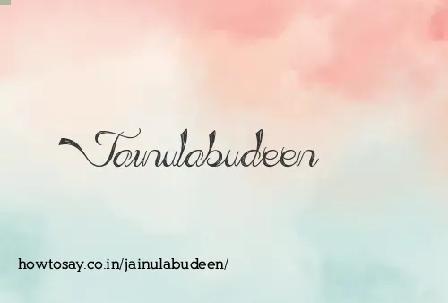 Jainulabudeen