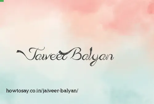 Jaiveer Balyan