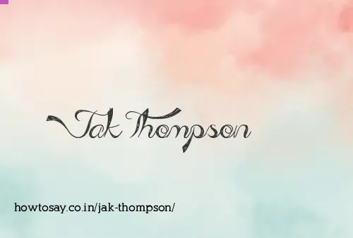 Jak Thompson
