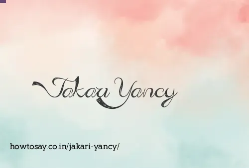 Jakari Yancy