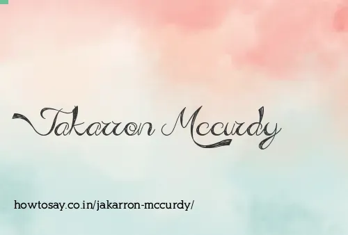 Jakarron Mccurdy