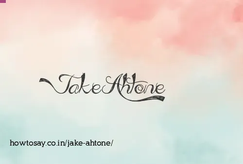 Jake Ahtone
