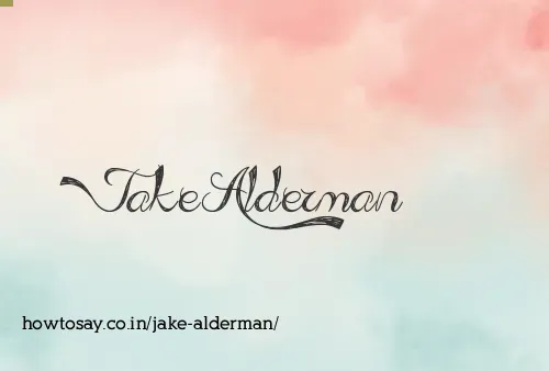 Jake Alderman