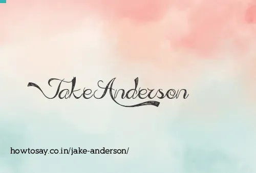 Jake Anderson