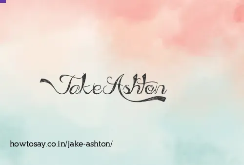 Jake Ashton