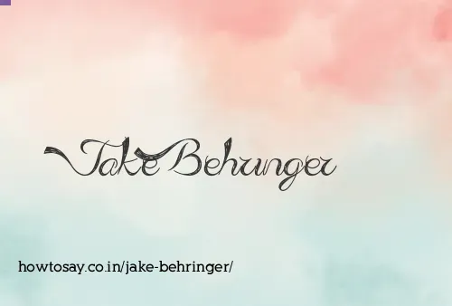Jake Behringer